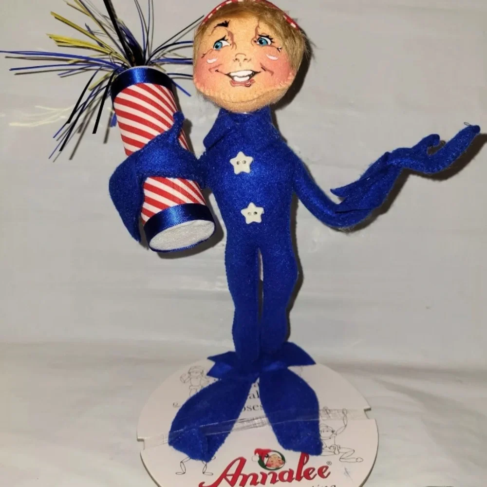 Annalee | Holiday | 222 Annalee 2 Firecracker Elf Patriotic July 4th ...